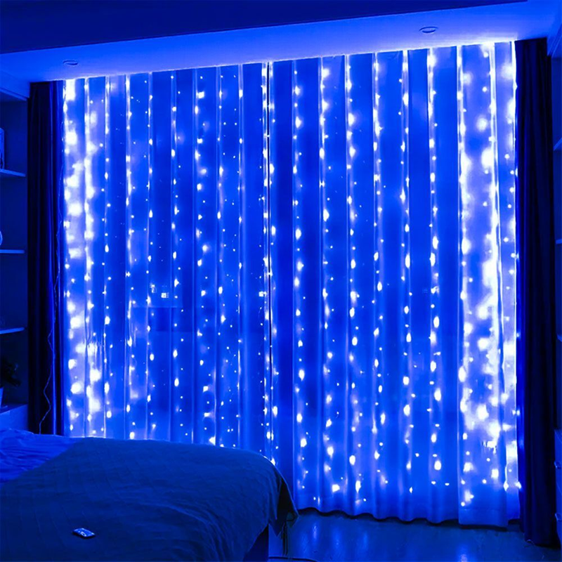 Fairy Light Curtain - 6x3M LED USB Curtain String Fairy
