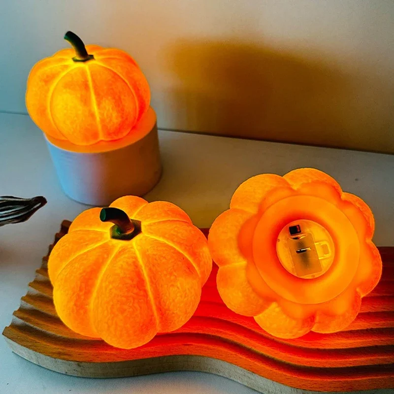 Home Decor Lighting Tricks - Halloween Pumpkin LED Night Light Battery