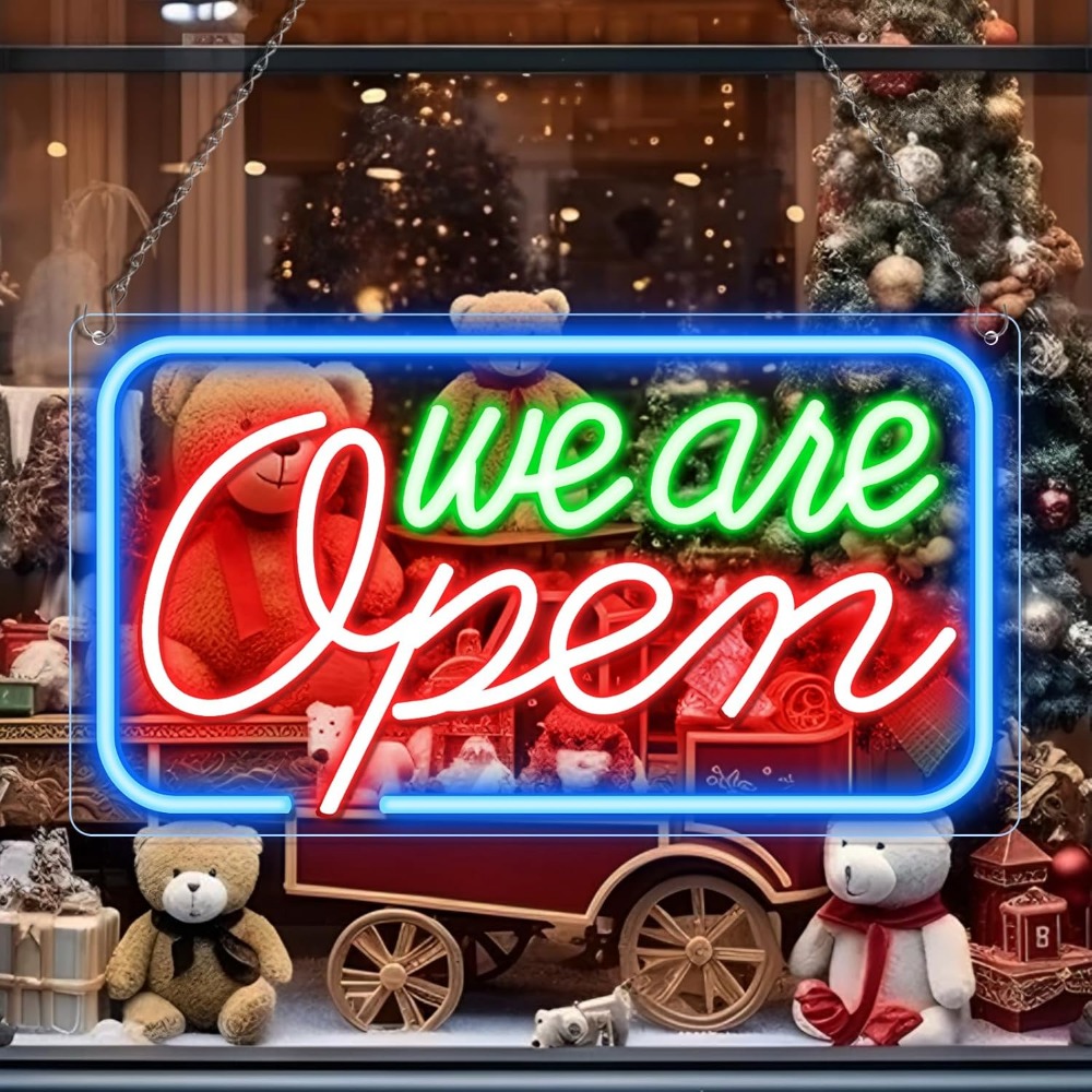 Decor Lighting Opening Hours - We Are Open LED Neon Sign