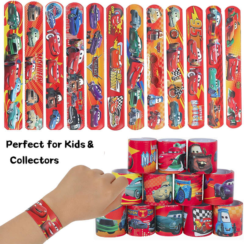 Lighting Mcqueen Birthday Decor - 12/24/36pcs Disney Cars Lightning McQueen Slap