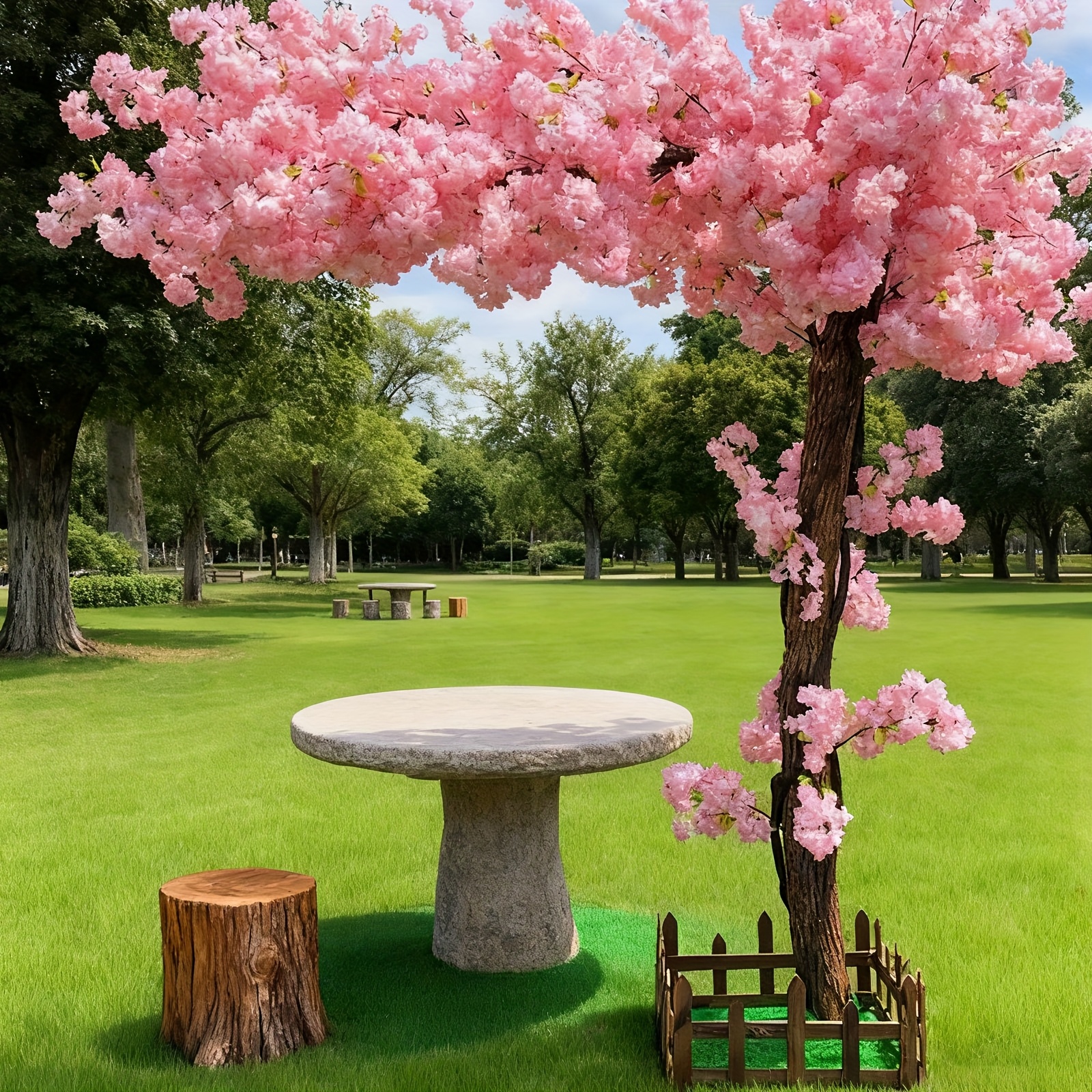 Home Decor Lighting Tree - Artificial Cherry Blossom Tree, Handmade Light