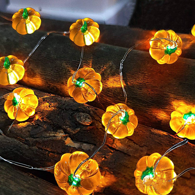 Home Decor Lighting Tricks - Halloween Pumpkin Bat Spider Light String