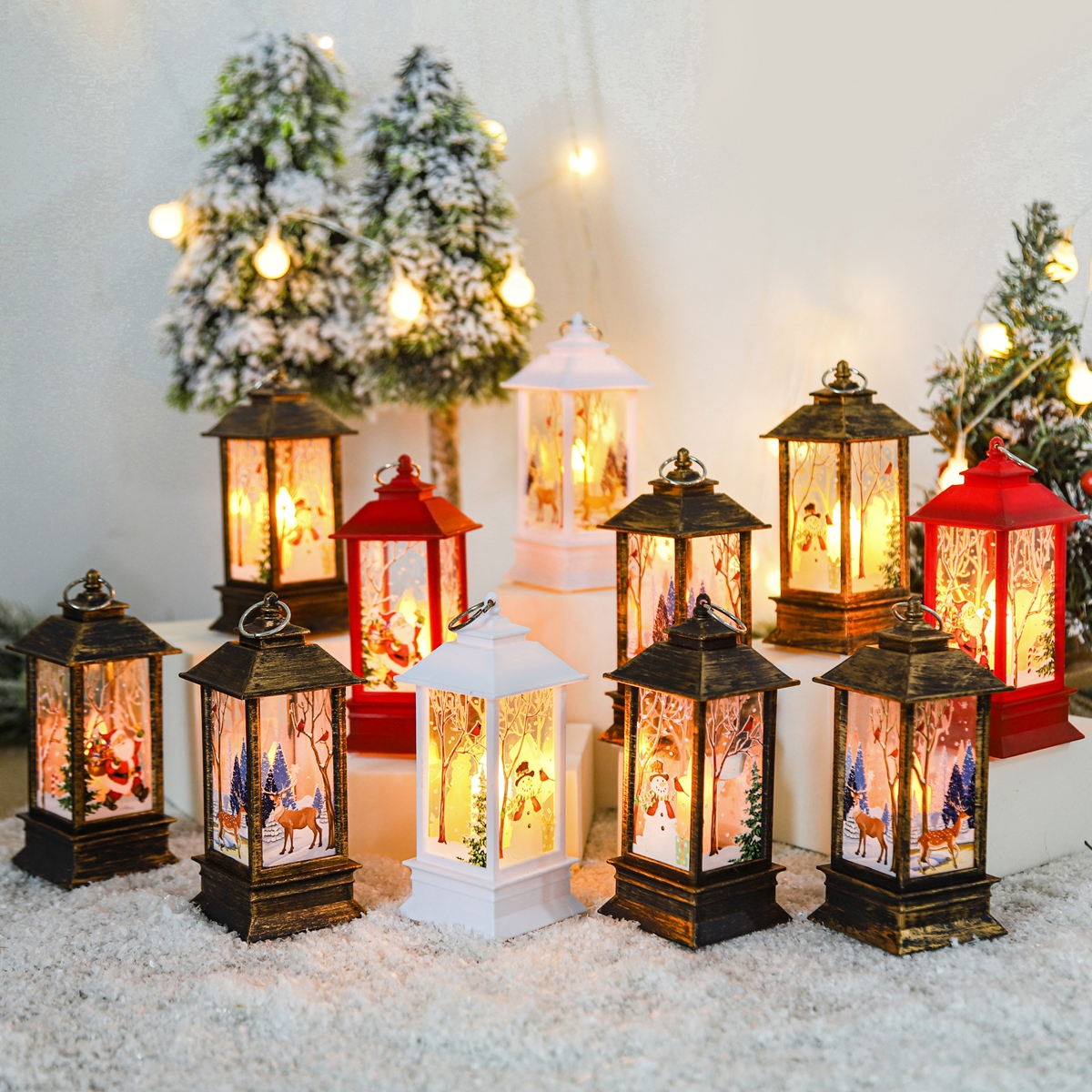Home Decor Lighting Tree - Christmas Lantern Light Merry Christmas Decorations