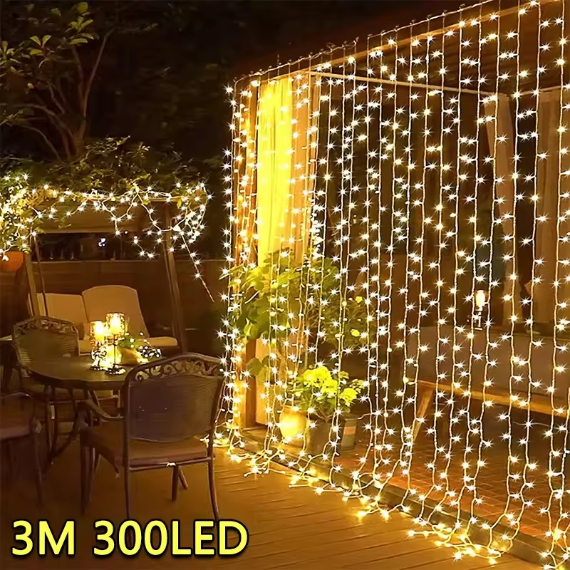 Fairy Light Curtain - 3M LED Curtain String Lights Fairy
