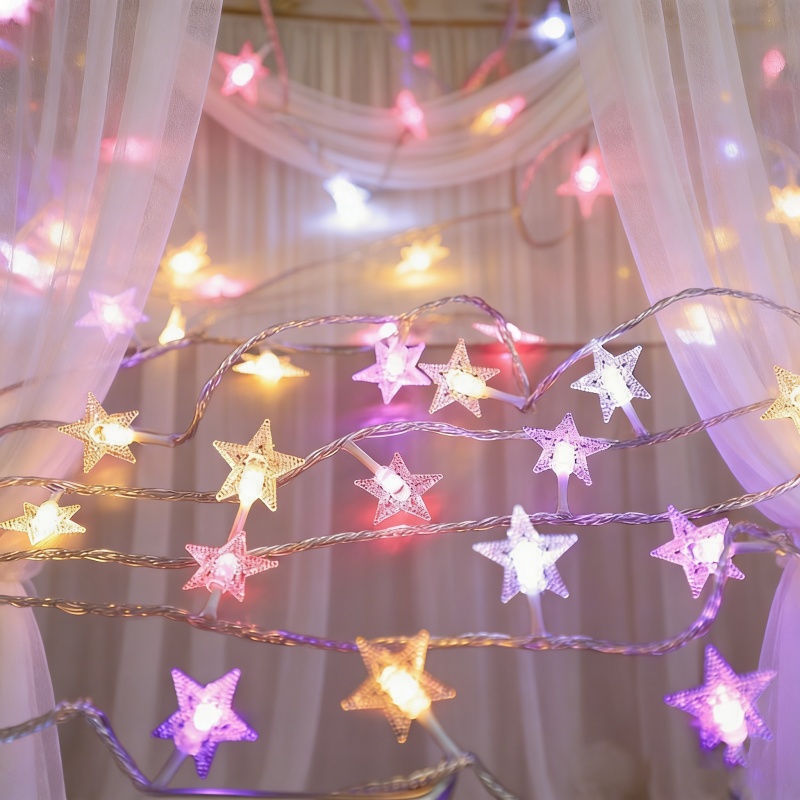 Fairy Light Curtain - 1.5m/3m/6m/10m LED Star String Light Wedding