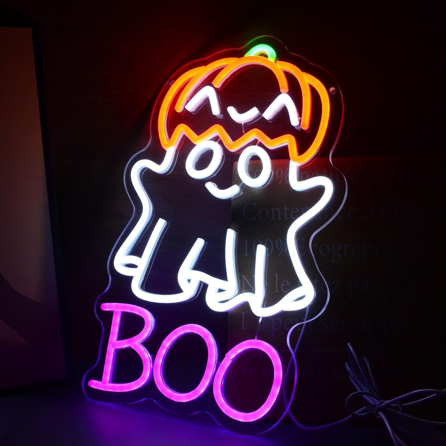 Cute Ghost Pumpkin Hat BOO LED – Home Decor Lighting Tricks recenzja i cena