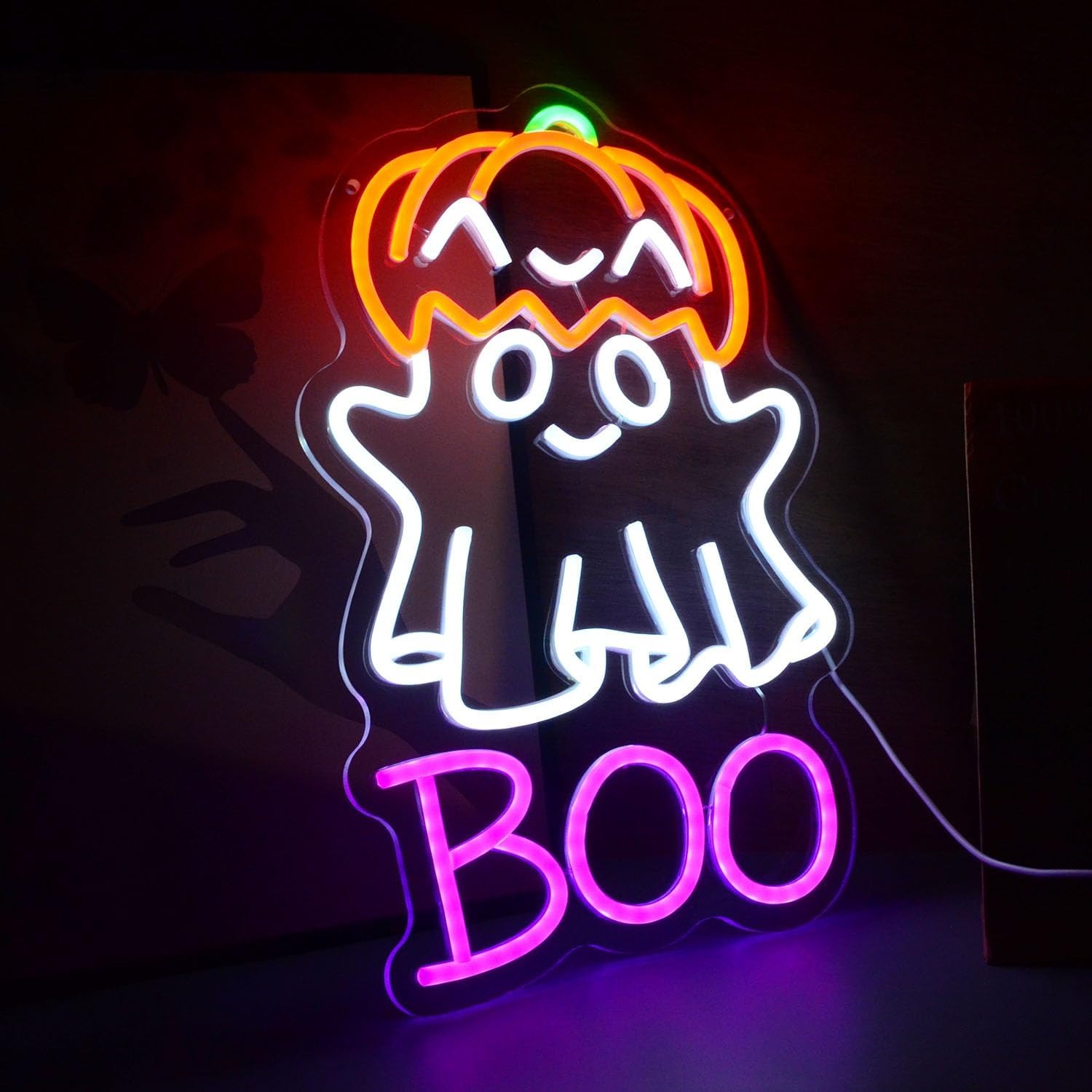 Cute Ghost Pumpkin Hat BOO LED – Home Decor Lighting Tricks recenzja i cena