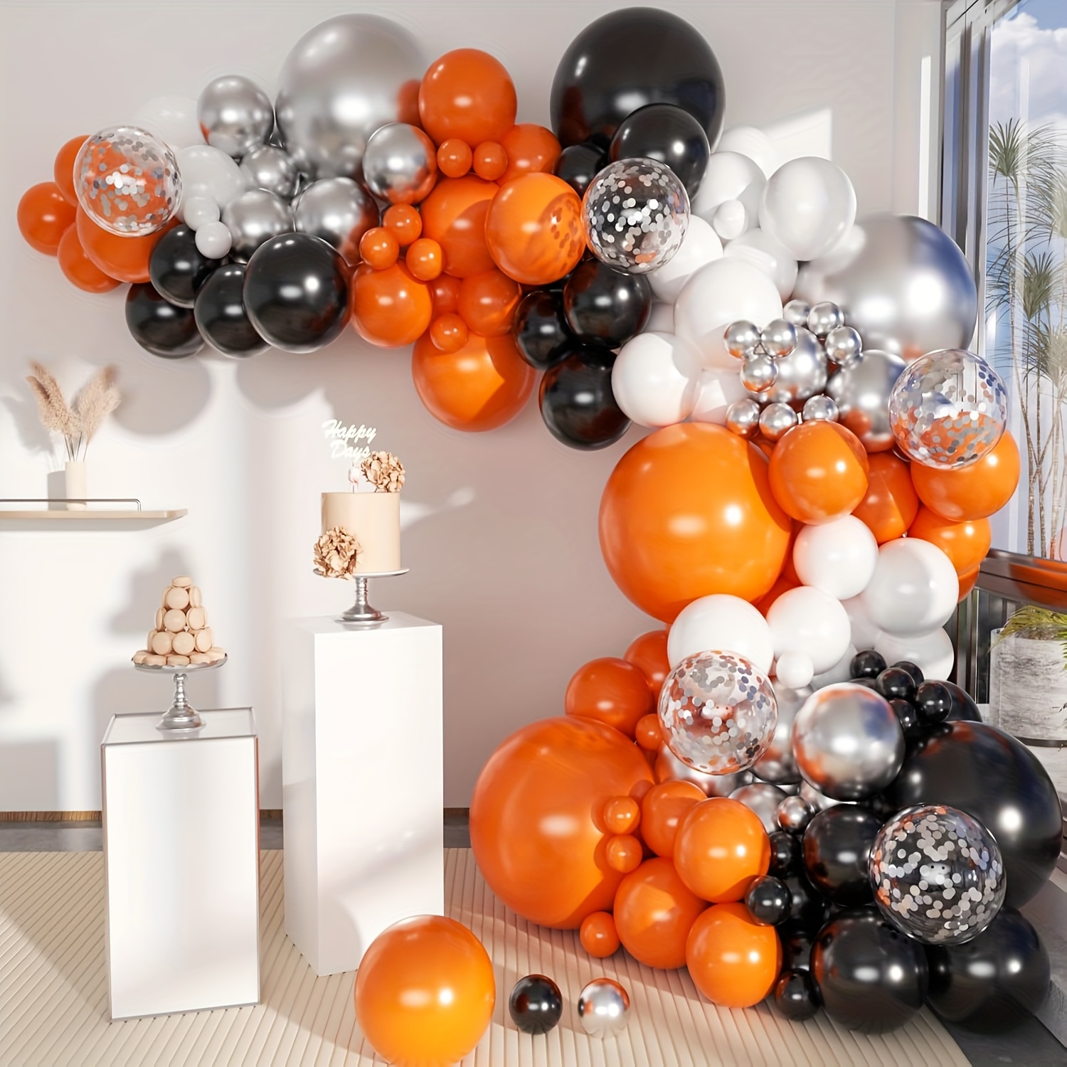 158Pcs Balloon Garland Kit Ora – Orange Lighting Decor recenzja i cena