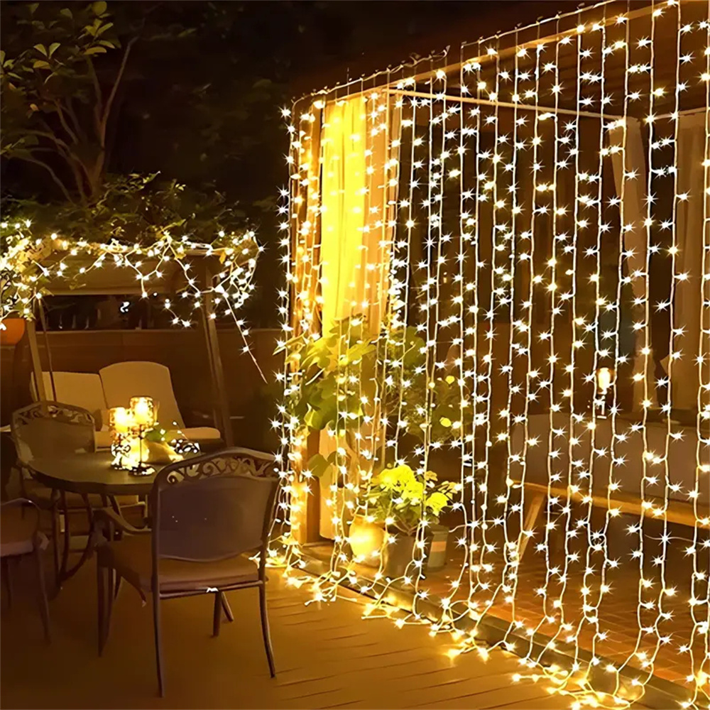 1pc 6x3/3x3/3x2/3x1m LED Curta – Fairy Light Curtain recenzja i cena