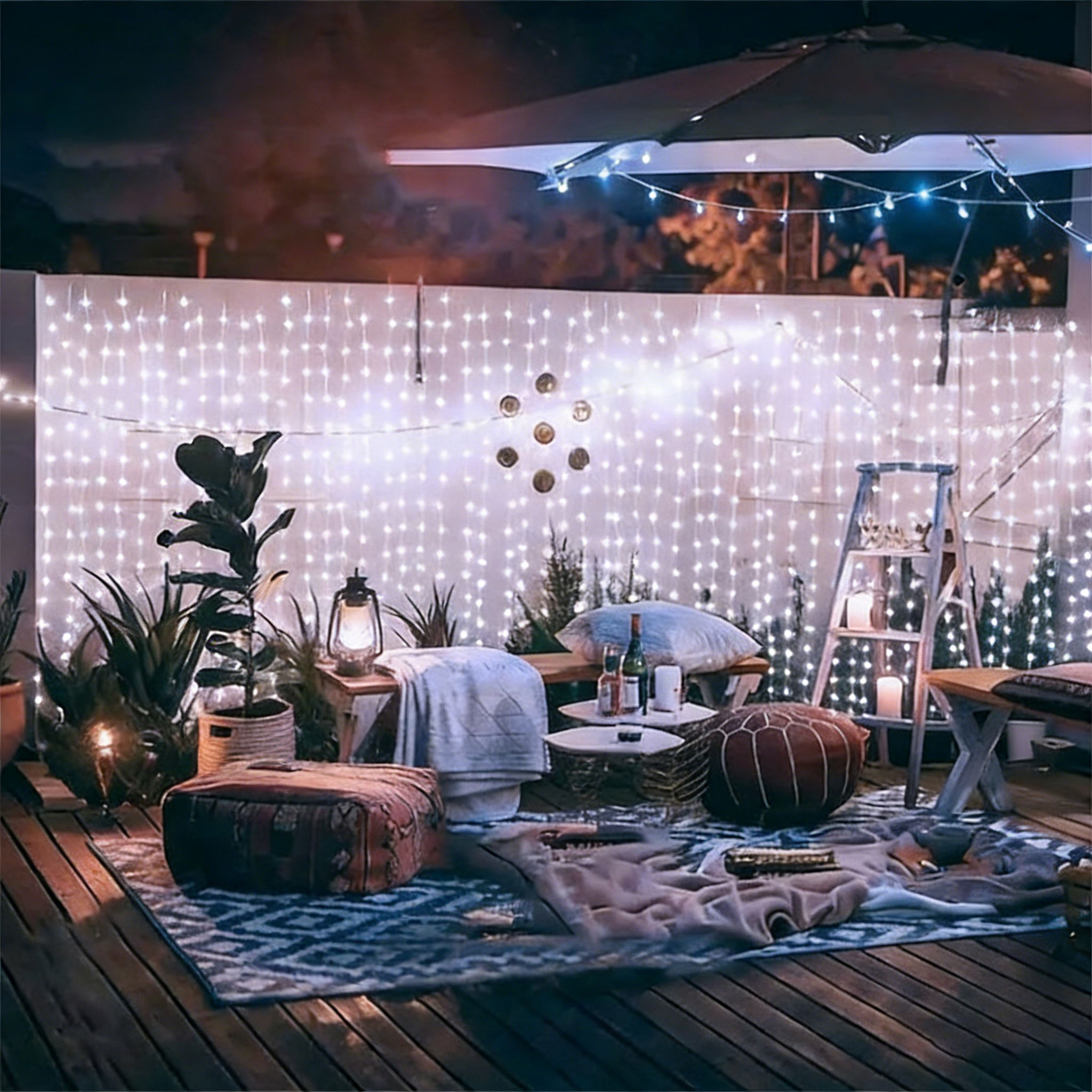 1pc 6x3/3x3/3x2/3x1m LED Curta – Fairy Light Curtain recenzja i cena