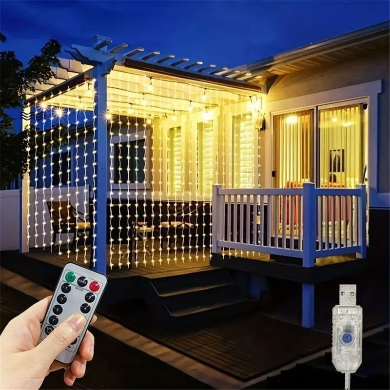 6x3M LED USB Curtain String Fa – Fairy Light Curtain recenzja i cena