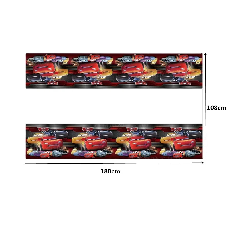108*180cm Racing Cars Lightnin – Lighting Mcqueen Birthday Decor recenzja i cena