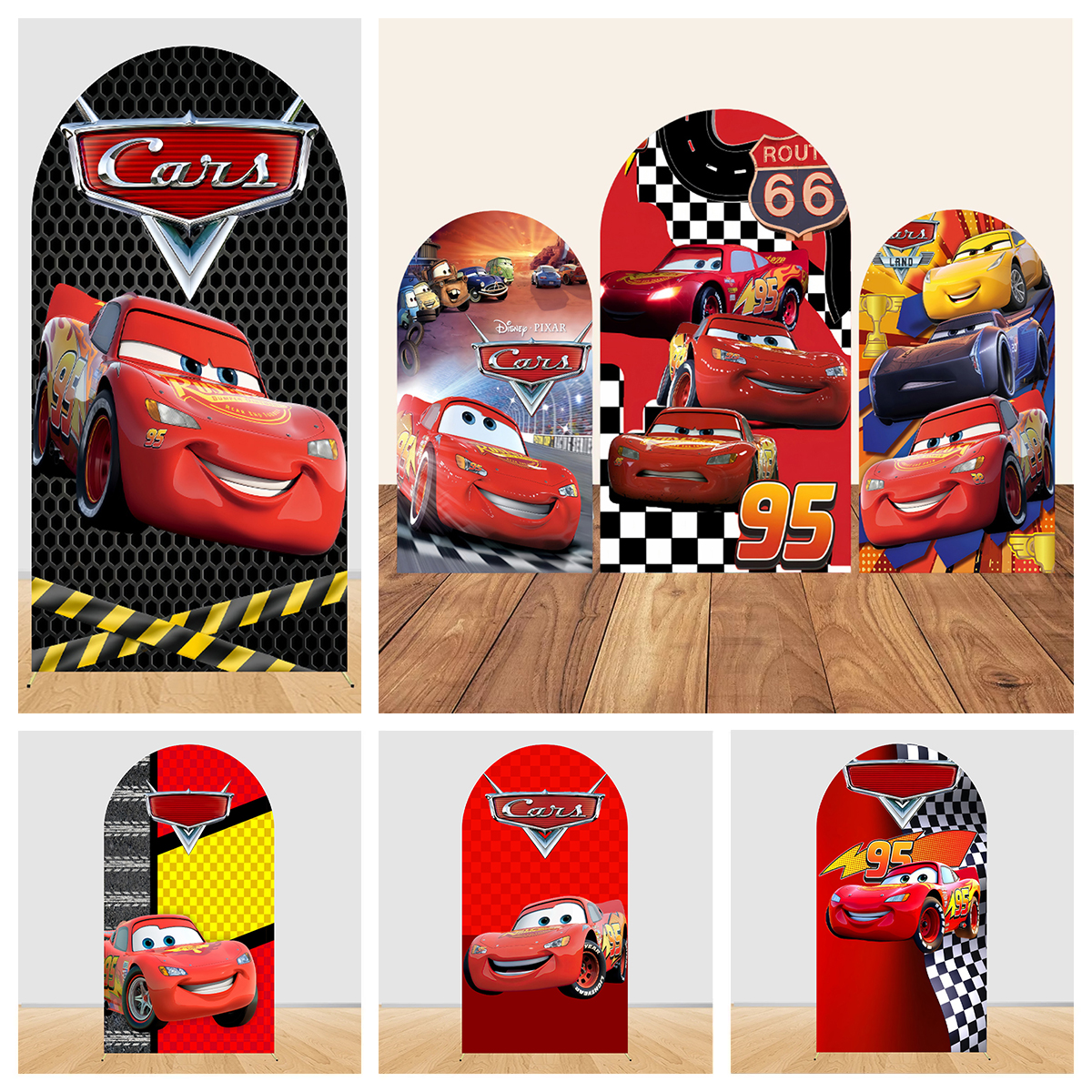 Lightning McQueen Racing Arch  – Lighting Mcqueen Birthday Decor recenzja i cena