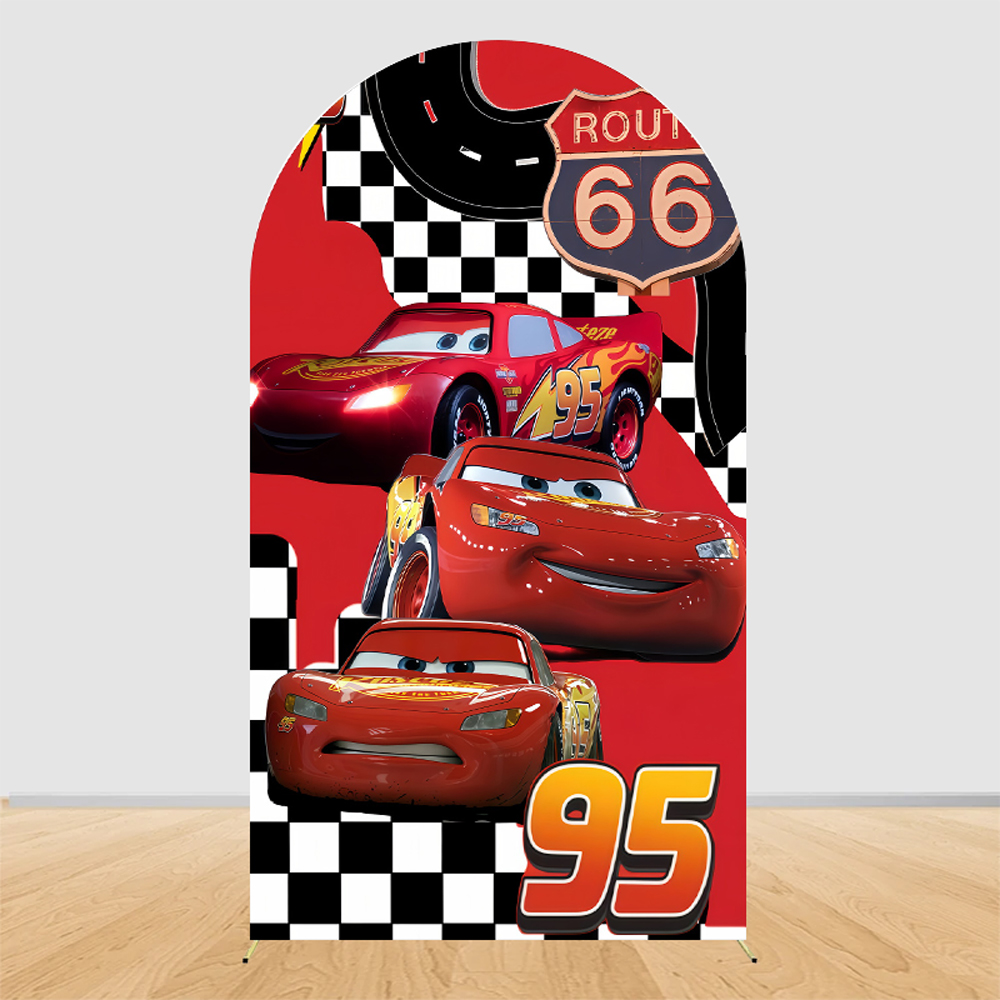 Lightning McQueen Racing Arch  – Lighting Mcqueen Birthday Decor recenzja i cena