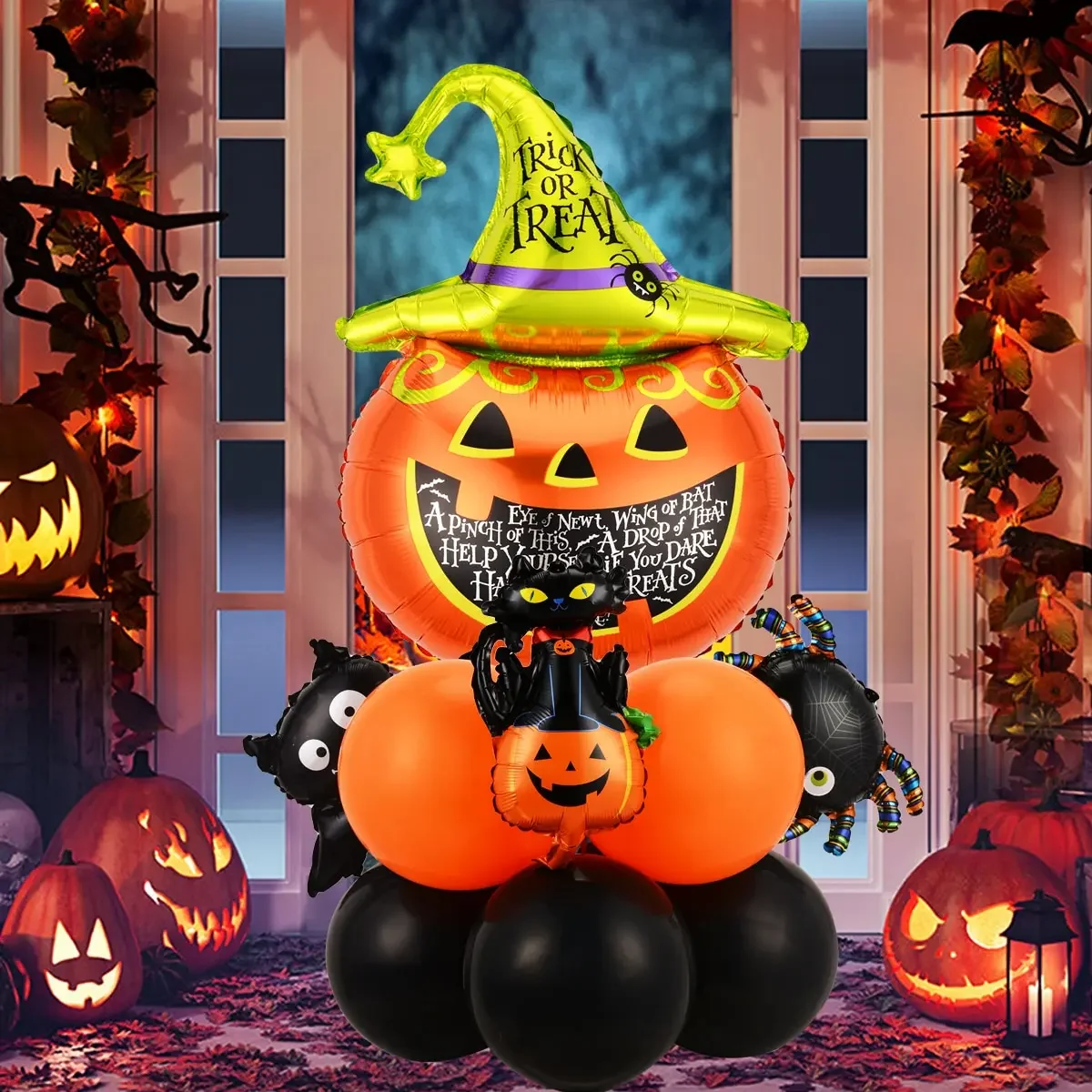 12/13pcs Happy Halloween Ballo – Orange Lighting Decor recenzja i cena