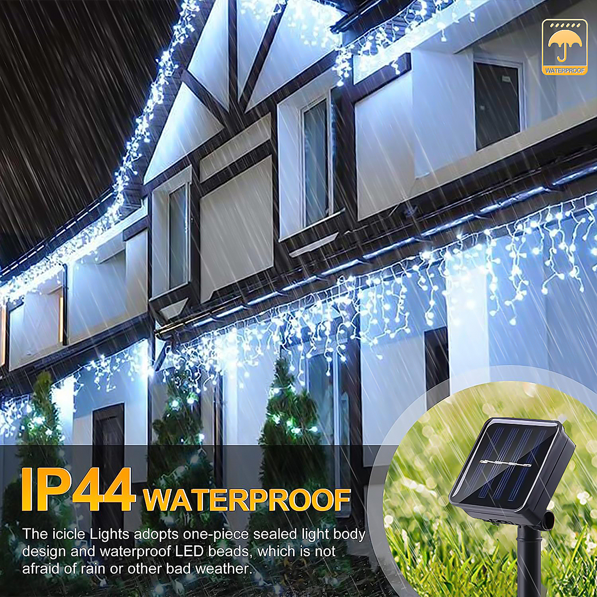 LED Solar String Lights Waterf – Fairy Light Curtain recenzja i cena