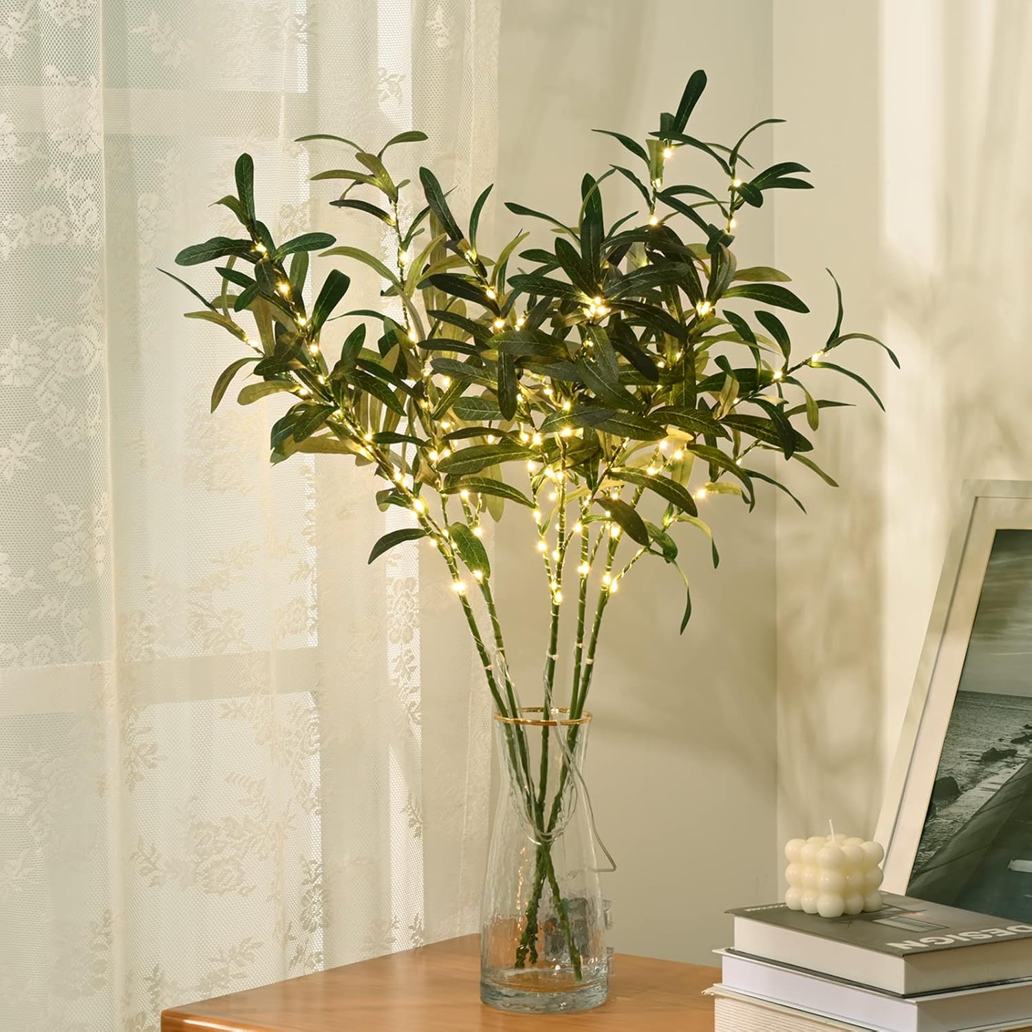 Olive Branches for Vases Light – Home Decor Lighting Tree recenzja i cena