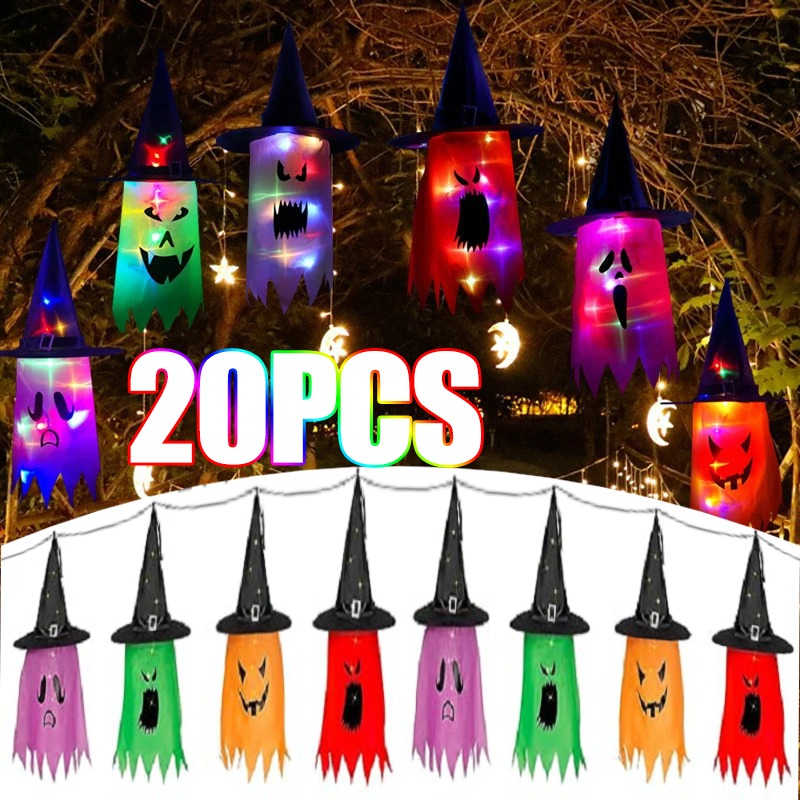 Halloween Hanging Glowing Ghos – Home Decor Lighting Tree recenzja i cena