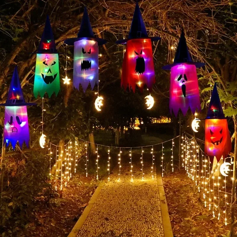 Halloween Hanging Glowing Ghos – Home Decor Lighting Tree recenzja i cena