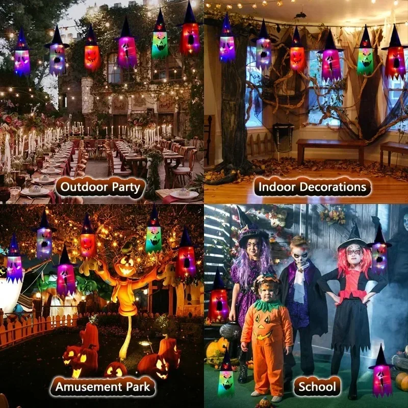 Halloween Hanging Glowing Ghos – Home Decor Lighting Tree recenzja i cena