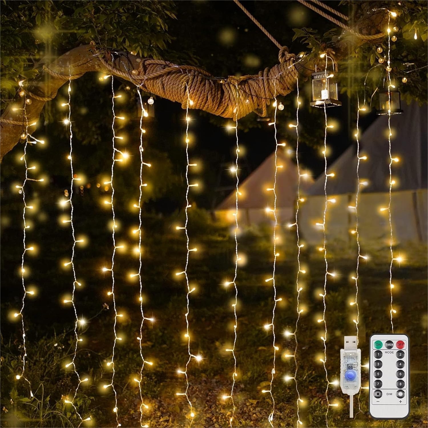 Curtain Lights For Bedroom 200 – Fairy Light Curtain recenzja i cena