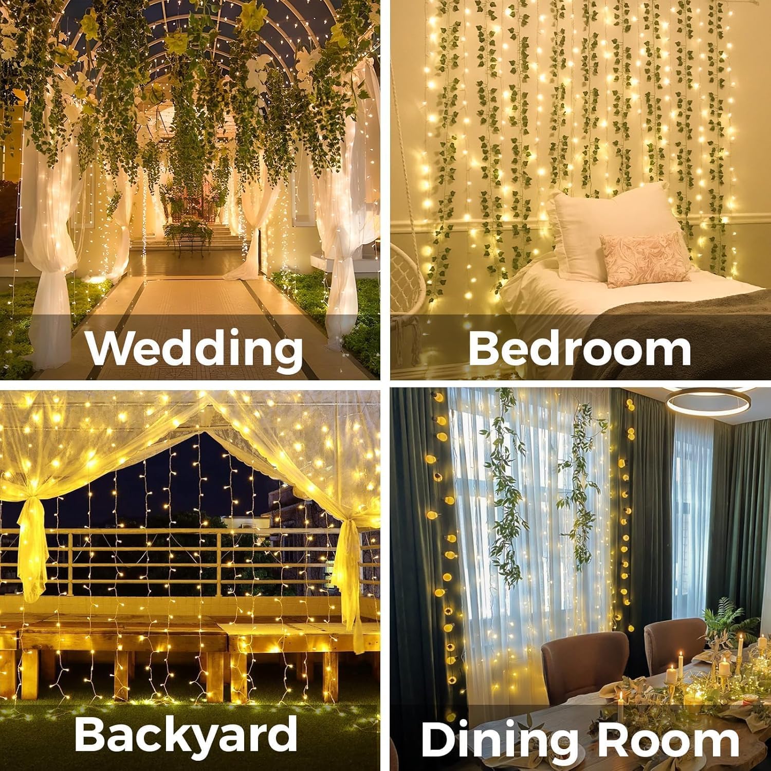 Curtain Lights For Bedroom 200 – Fairy Light Curtain recenzja i cena