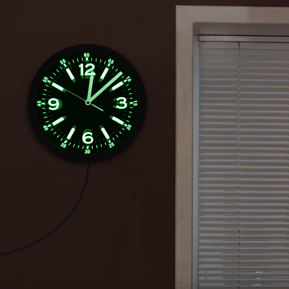 Modern Design LED Neon Light W – Lighting Home Decor Wall Clocks recenzja i cena