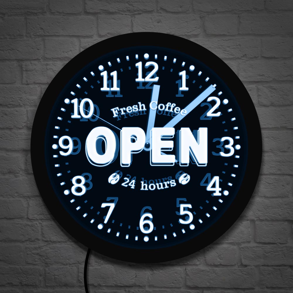 Fresh Coffee Open 24 Hours LED – Decor Lighting Opening Hours recenzja i cena