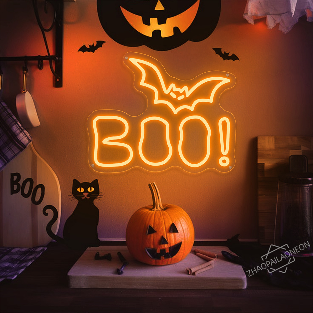 BOO LED Neon Sign Halloween Li – Home Decor Lighting Tricks recenzja i cena