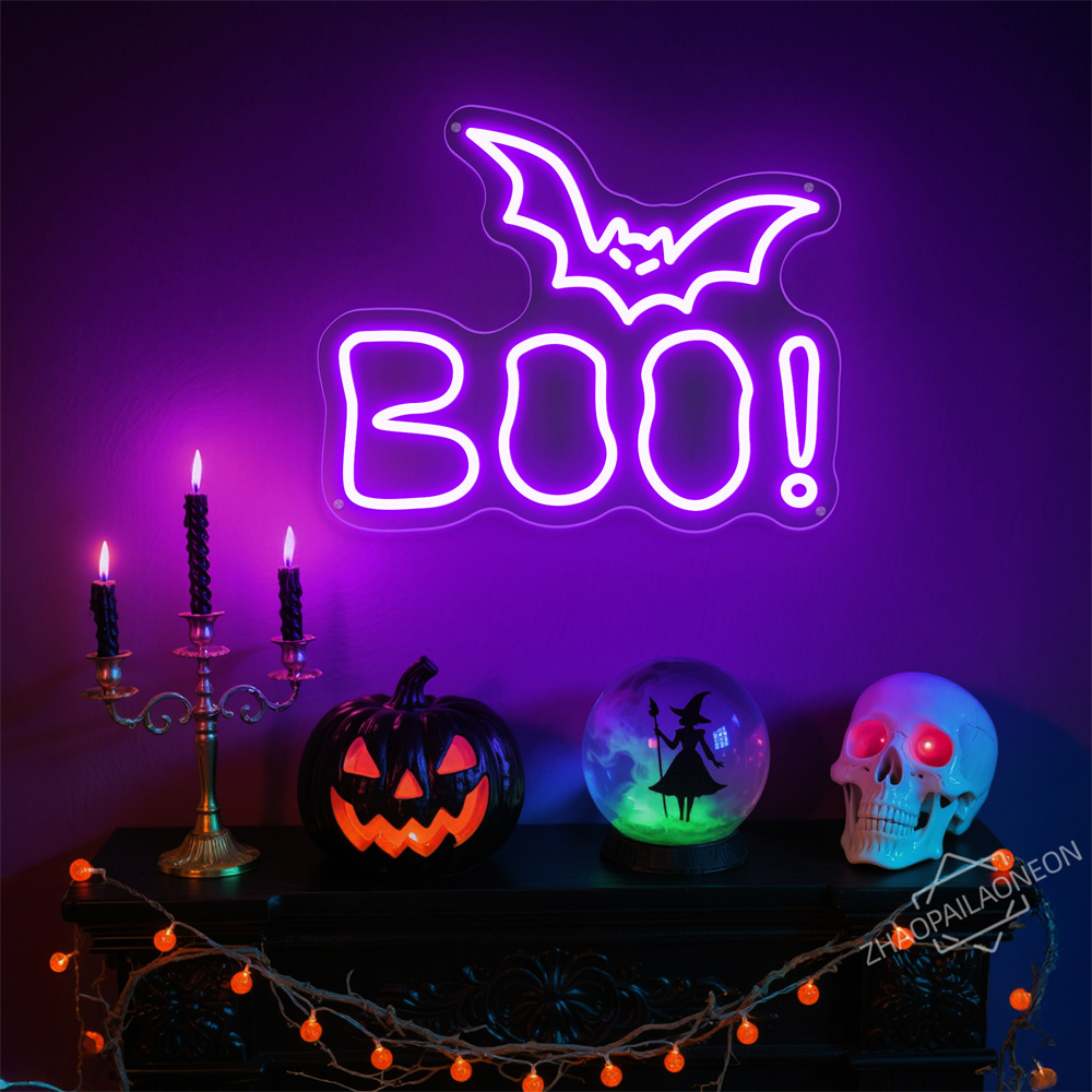 BOO LED Neon Sign Halloween Li – Home Decor Lighting Tricks recenzja i cena