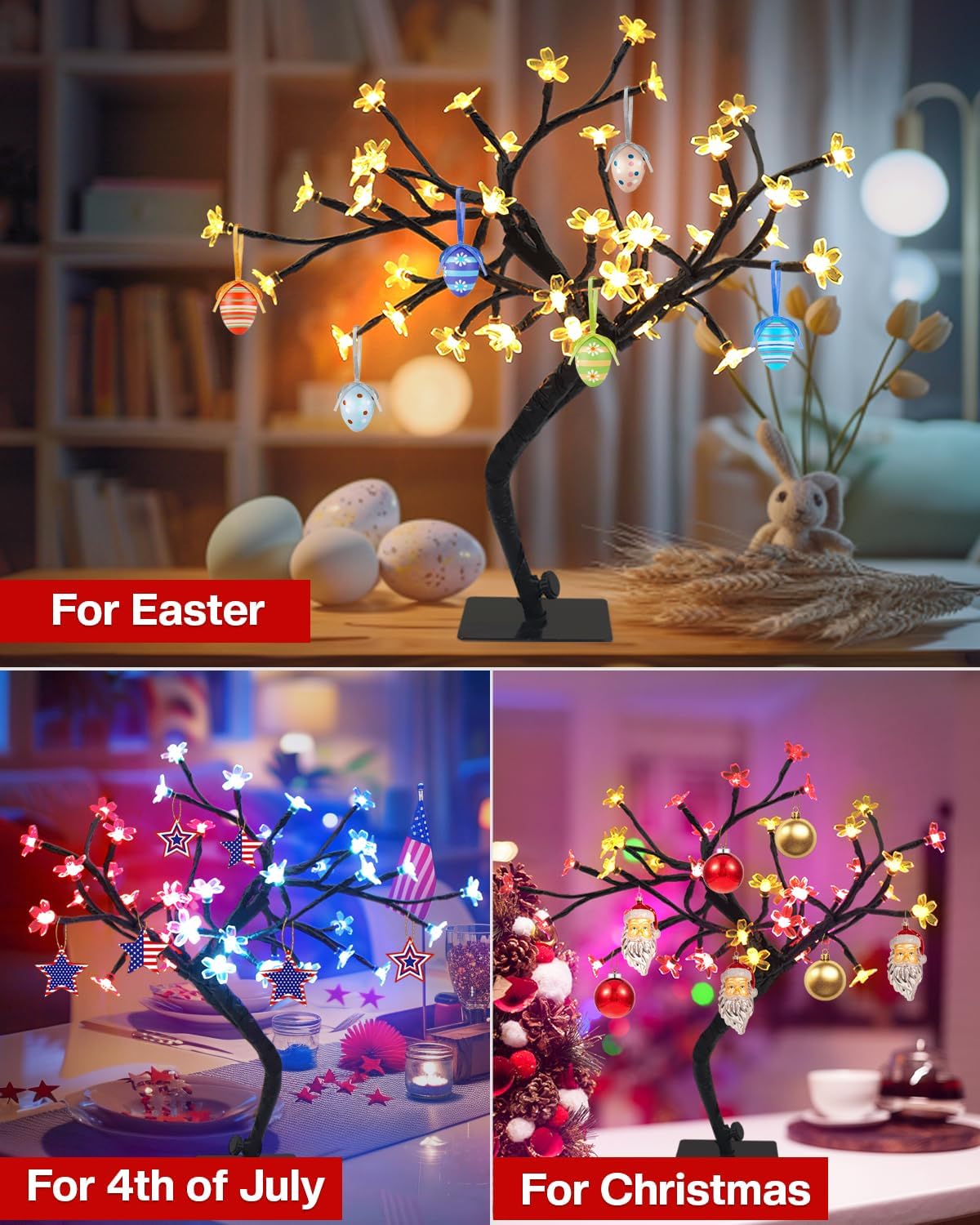 Smart USB Cherry Blossom Tree  – Home Decor Lighting Tree recenzja i cena