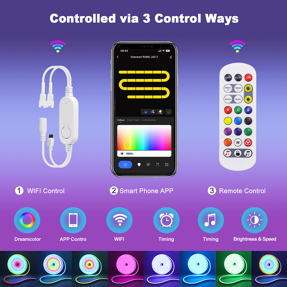 WiFi Smart RGB Neon LED Strip  – Decor Lighting Uk recenzja i cena