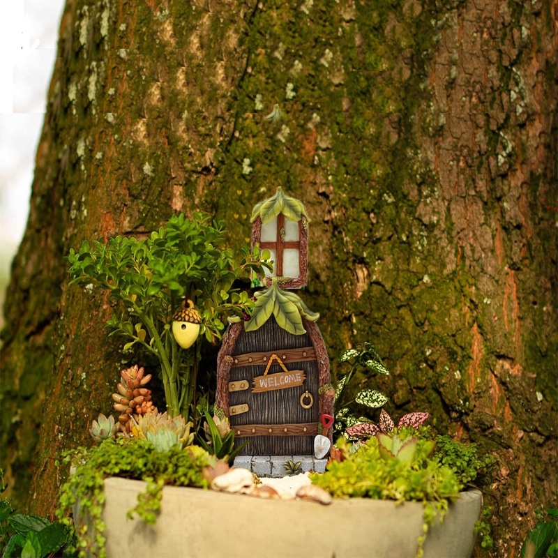 Miniature Fairy Gnome Home Win – Home Decor Lighting Tree recenzja i cena
