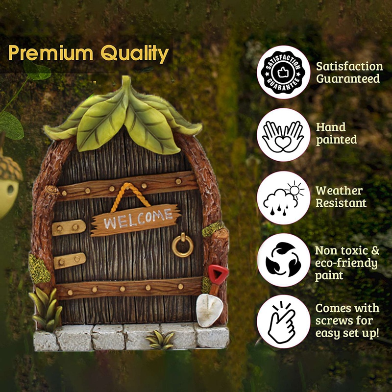 Miniature Fairy Gnome Home Win – Home Decor Lighting Tree recenzja i cena