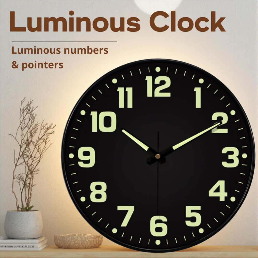 Luminous Wall Clock Light In D – Lighting Home Decor Wall Clocks recenzja i cena