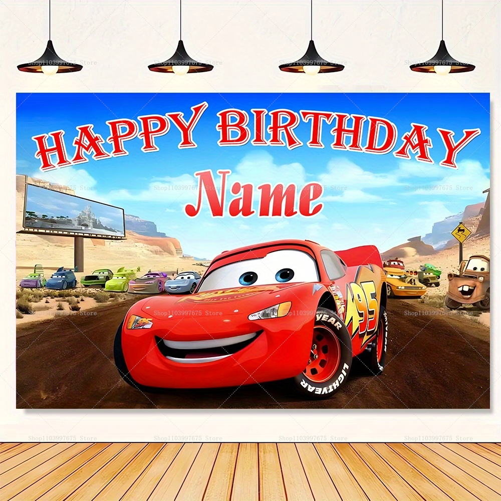 Customizable Disney Lightning  – Lighting Mcqueen Birthday Decor recenzja i cena
