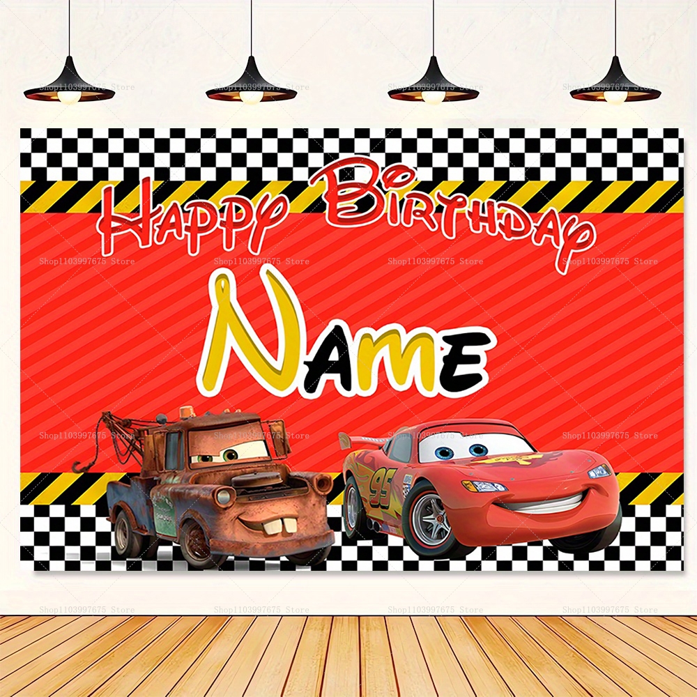 Customizable Disney Lightning  – Lighting Mcqueen Birthday Decor recenzja i cena