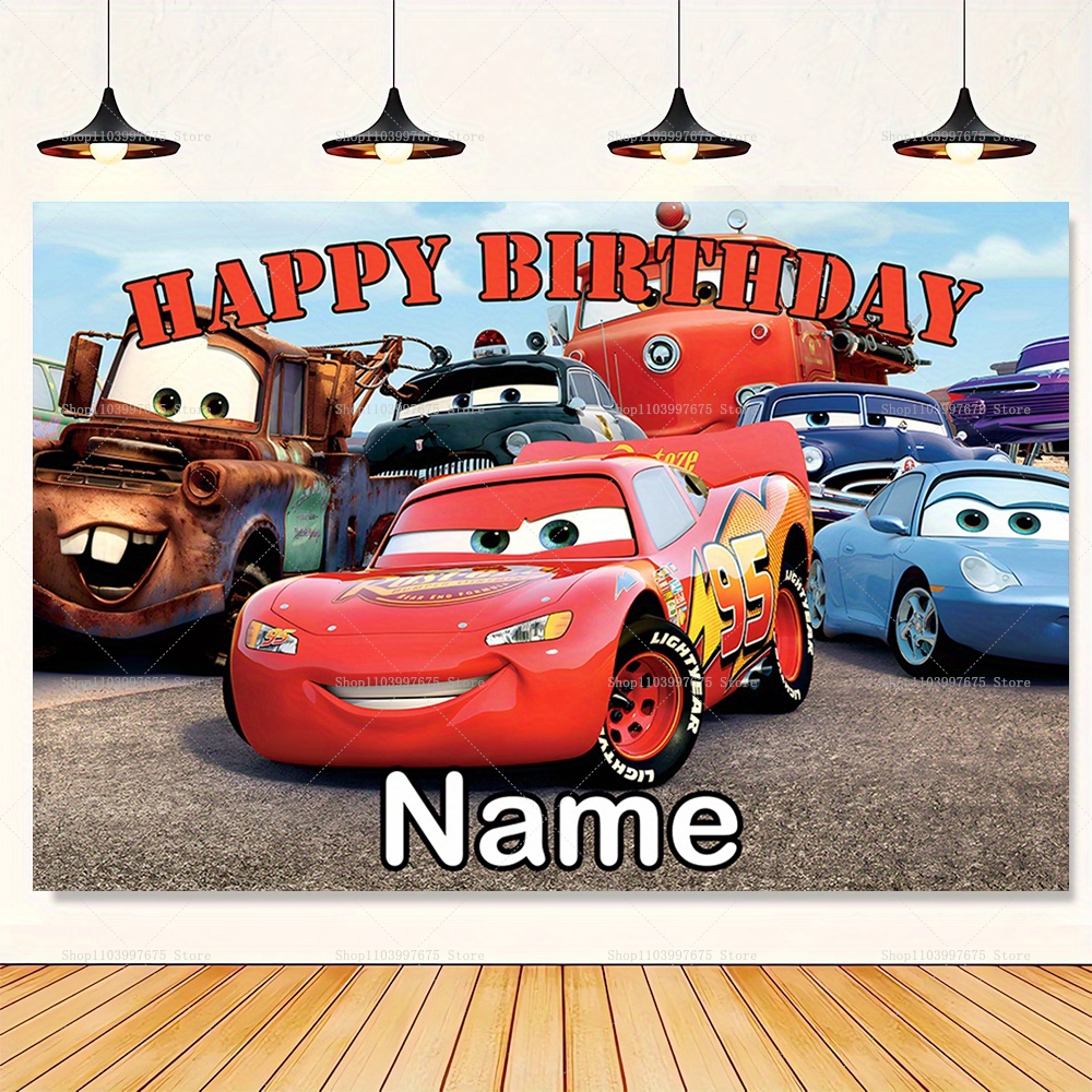 Customizable Disney Lightning  – Lighting Mcqueen Birthday Decor recenzja i cena