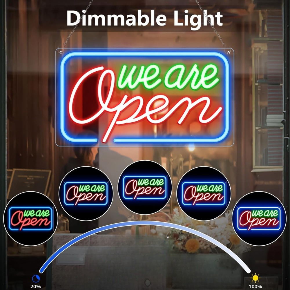 We Are Open LED Neon Sign Ligh – Decor Lighting Opening Hours recenzja i cena