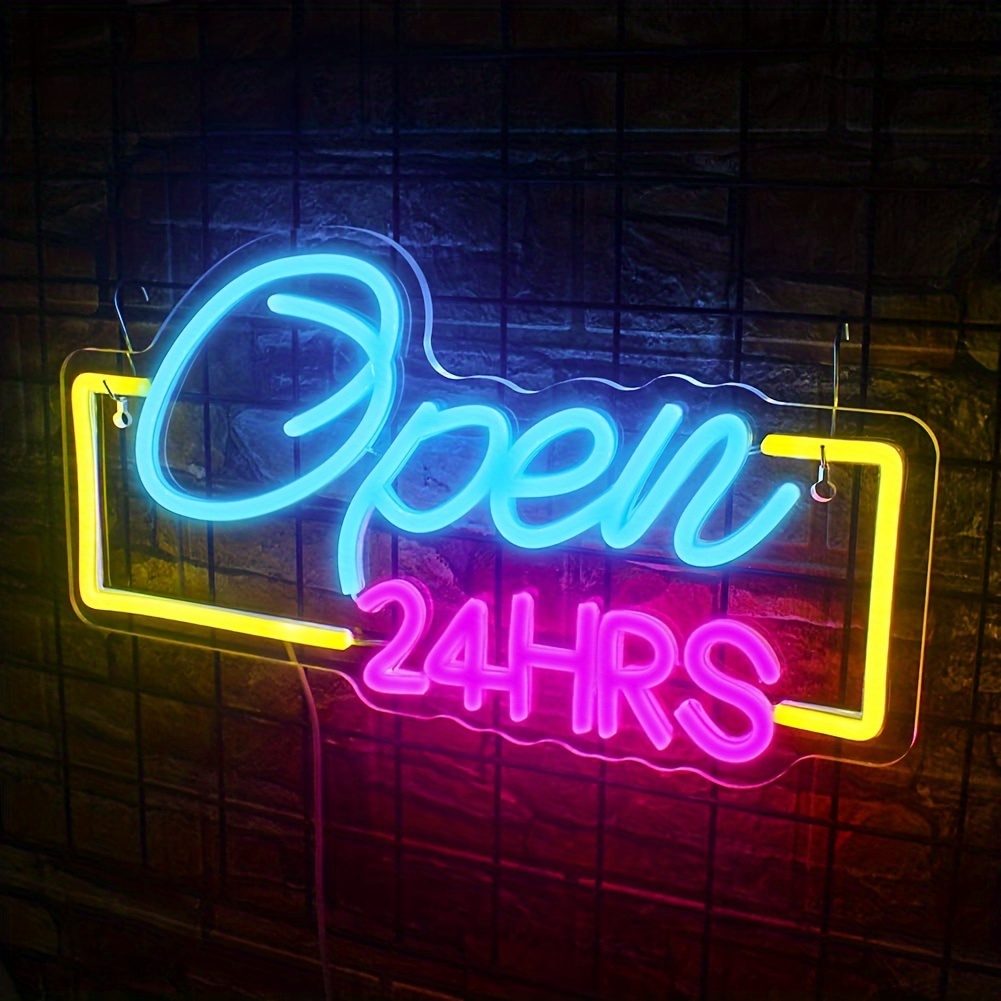 Open 24 Hours Led Neon Signs L – Decor Lighting Opening Hours recenzja i cena