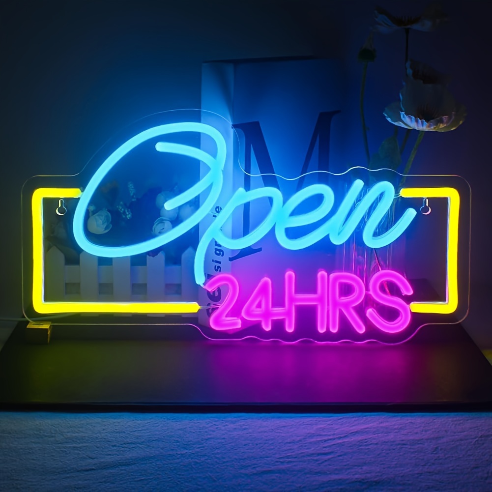 Open 24 Hours Led Neon Signs L – Decor Lighting Opening Hours recenzja i cena