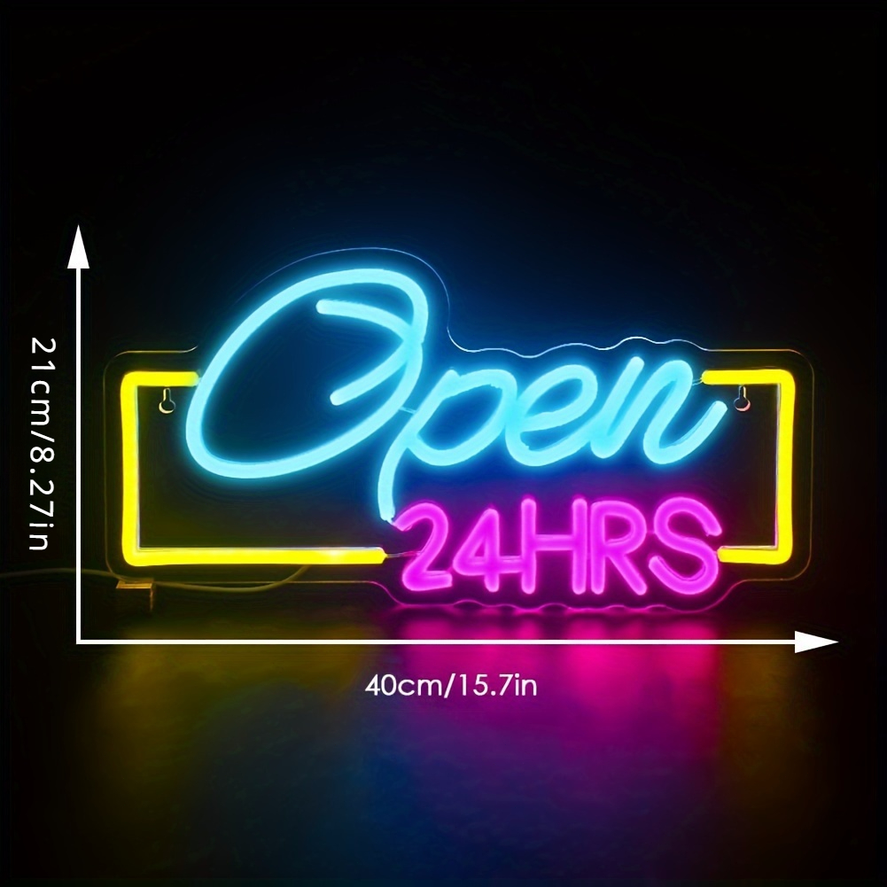 Open 24 Hours Led Neon Signs L – Decor Lighting Opening Hours recenzja i cena