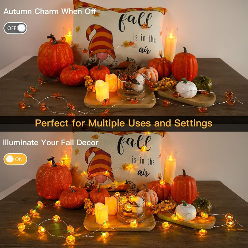 Halloween Pumpkin Light String – Home Decor Lighting Tricks recenzja i cena