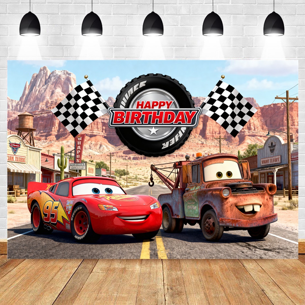 Disney Lightning McQueen Photo – Lighting Mcqueen Birthday Decor recenzja i cena