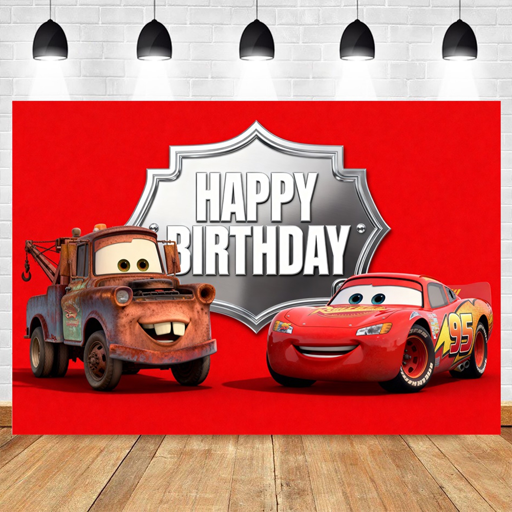 Disney Lightning McQueen Photo – Lighting Mcqueen Birthday Decor recenzja i cena