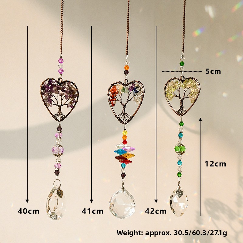 Crystal Wind Chime Pendant Win – Home Decor Lighting Tree recenzja i cena