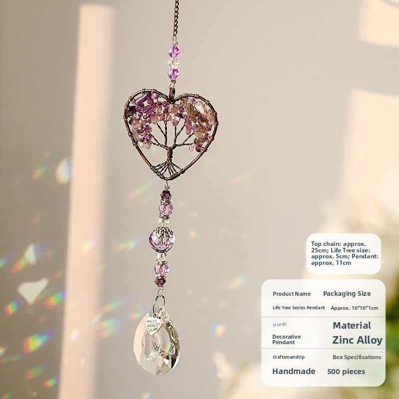 Crystal Wind Chime Pendant Win – Home Decor Lighting Tree recenzja i cena