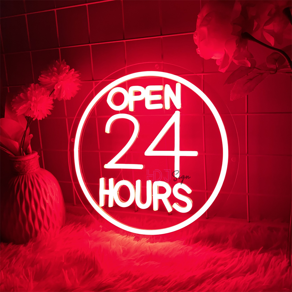 Neon Led Signs open 24 hour Co – Decor Lighting Opening Hours recenzja i cena