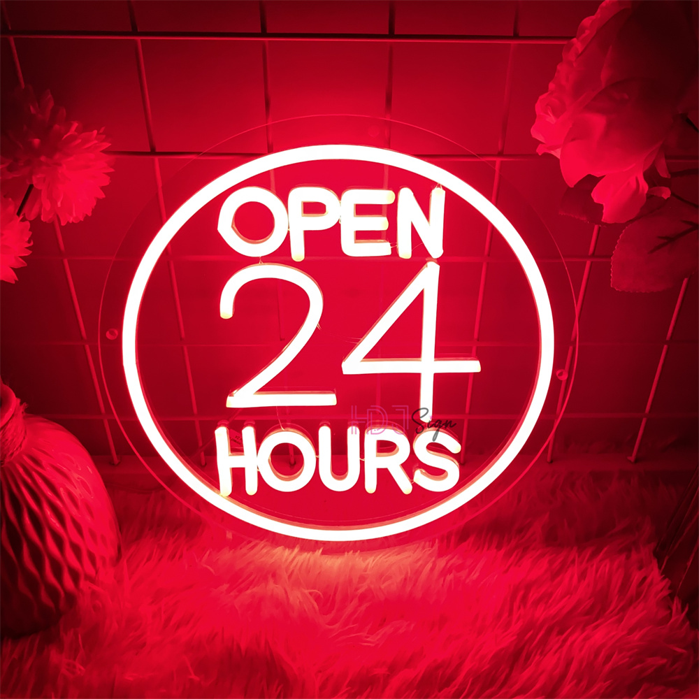 Neon Led Signs open 24 hour Co – Decor Lighting Opening Hours recenzja i cena