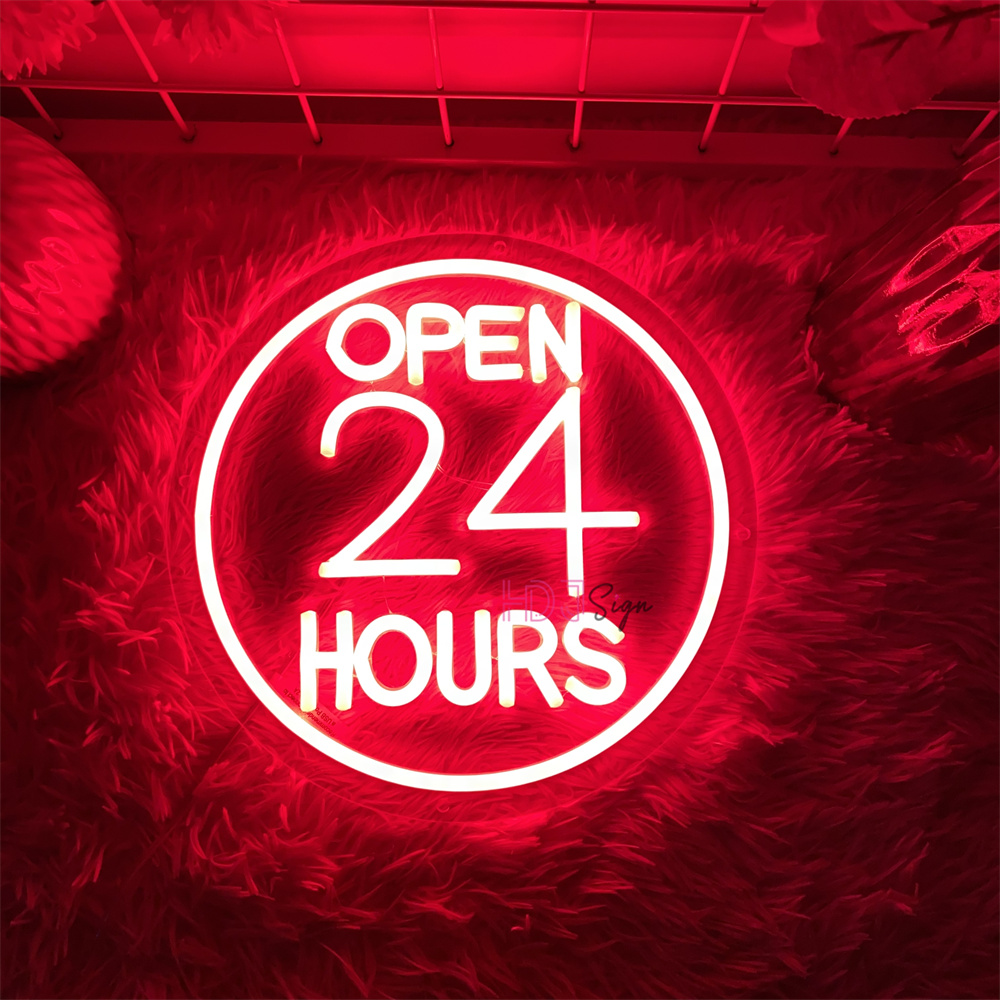 Neon Led Signs open 24 hour Co – Decor Lighting Opening Hours recenzja i cena